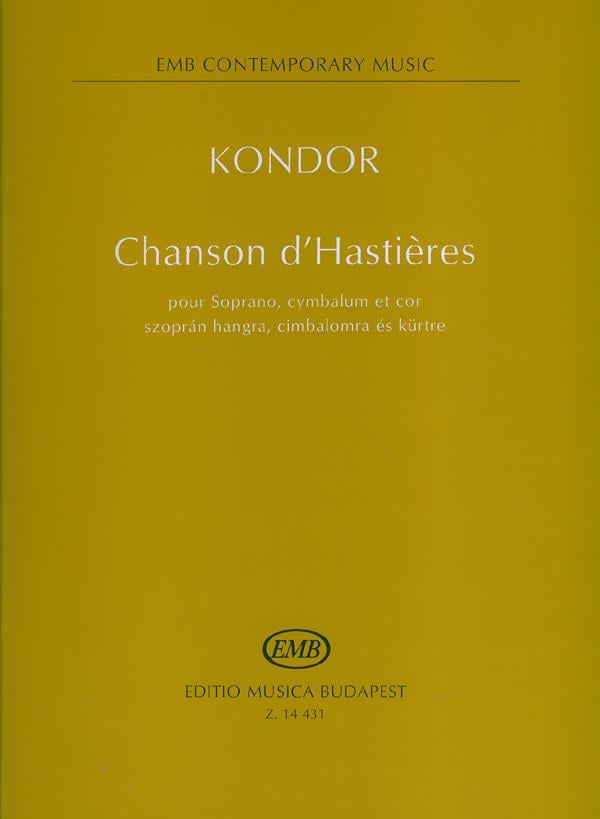 Chansons d'Hastieres pour Soprano, cymbalum et cor